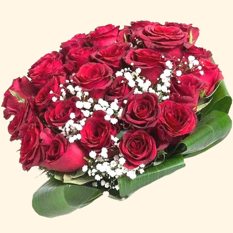 Bouquet 30 rose rosse