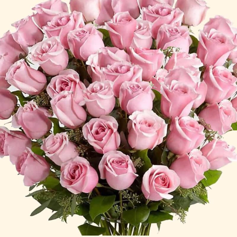 Bouquet 50 rose rosa